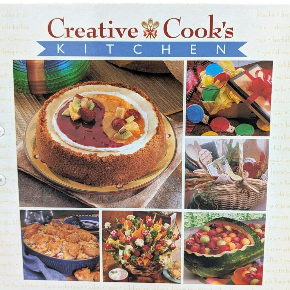 VTG Creative Cook's Kitchen Binder Cookbook Tabbed Recipes